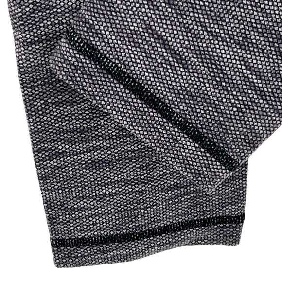 Lululemon Wunder Under Crop II Diamond Jacquard Space Dye Black Slate White Sz 4 - Picture 4 of 7